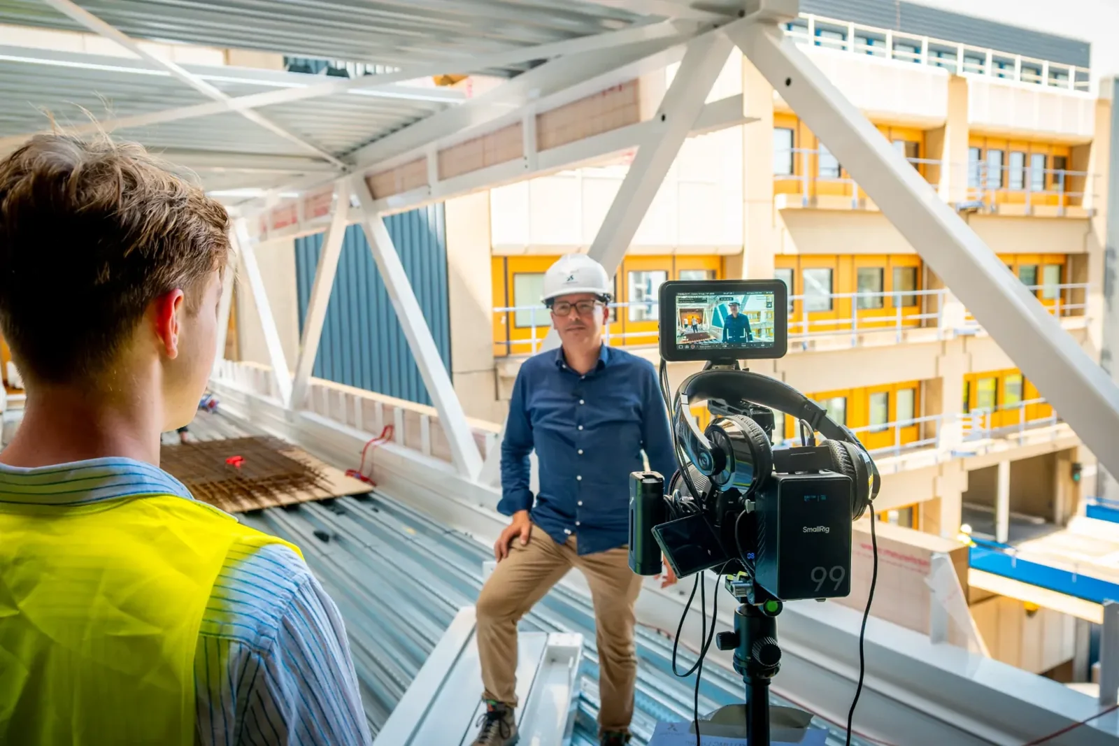 Draaidag met camera, drone en belichting